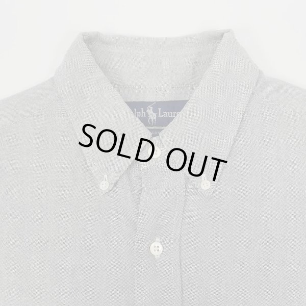 画像3: Early 90's Polo Ralph Lauren ボタンダウンシャツ "GRAY OXFORD" (3)