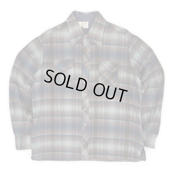 画像1: 70's KENNINGTON ウールシャツ “Ombre Plaid” (1)