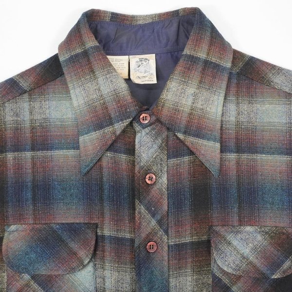画像3: 70's KENNINGTON ウールシャツ “Ombre Plaid” (3)