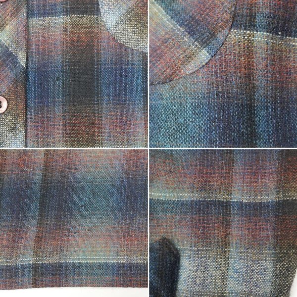 画像5: 70's KENNINGTON ウールシャツ “Ombre Plaid” (5)