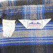 画像2: 80's DAKOTA by FIVE BROTHER ヘビーネルシャツ "Black×Blue Plaid / MADE IN USA" (2)