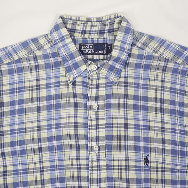 画像3: 90's Polo Ralph Lauren S/S ボタンダウンシャツ "MADE IN CANADA" (3)