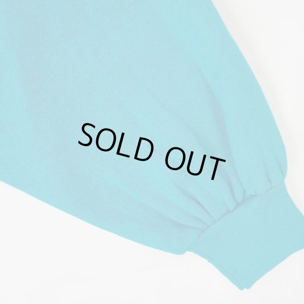 画像4: 90's Fruit of the loom ブランクスウェット "TURQUOISE BLUE / MADE IN USA / DEADSTOCK" (4)