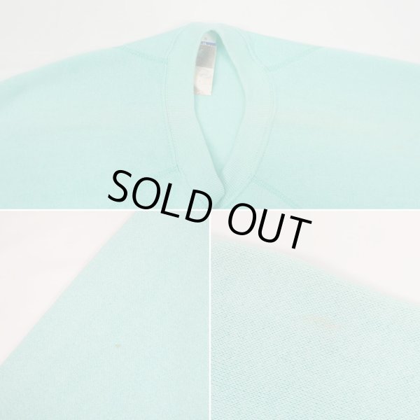 画像3: 80's Tultex ブランクスウェット "DEADSTOCK / MADE IN USA / TIFFANY BLUE" (3)