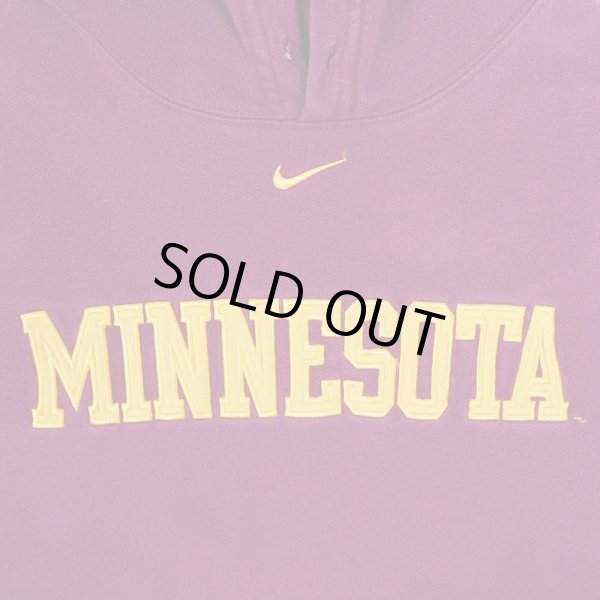 画像4: 00's NIKE カレッジロゴ スウェットパーカー "MINNESOTA" (4)