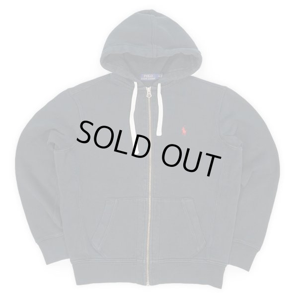 画像1: 00's Polo Ralph Lauren フルジップ スウェットパーカー "BLACK" (1)