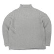 画像1: 00's J.CREW ロールネック コットンニット "GRAY" (1)