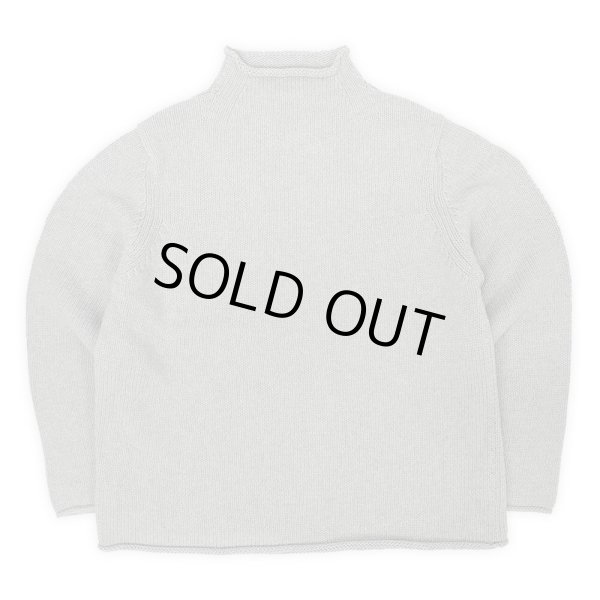 画像1: 00's J.CREW ロールネック コットンニット "GRAY" (1)