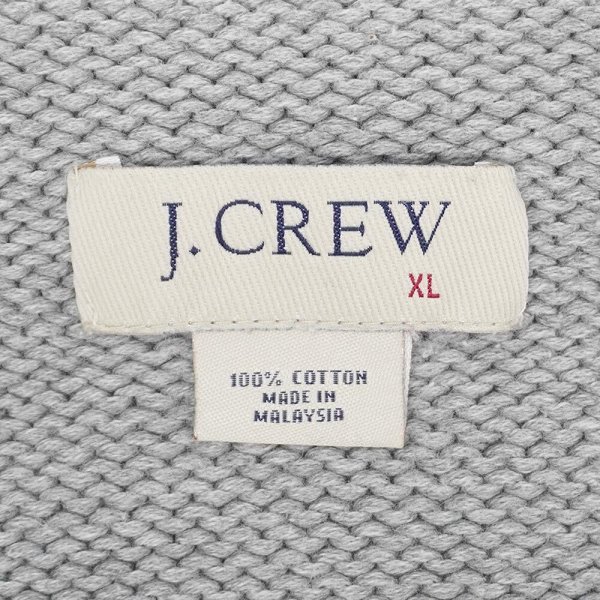 画像2: 00's J.CREW ロールネック コットンニット "GRAY" (2)