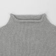 画像3: 00's J.CREW ロールネック コットンニット "GRAY" (3)