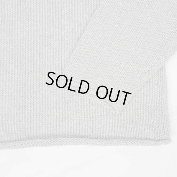 画像4: 00's J.CREW ロールネック コットンニット "GRAY" (4)