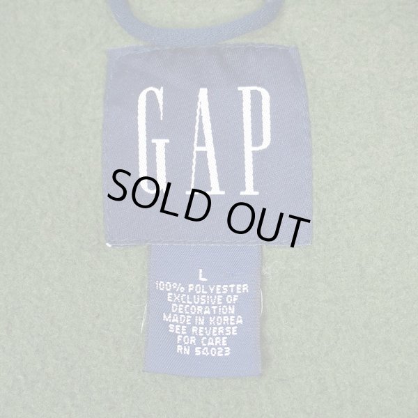 画像3: 90's OLD GAP フリースベスト "OLIVE" (3)