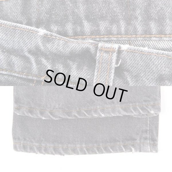 画像5: 90's Levi's 505-0259 先染め ブラックデニムパンツ "MADE IN USA" (5)