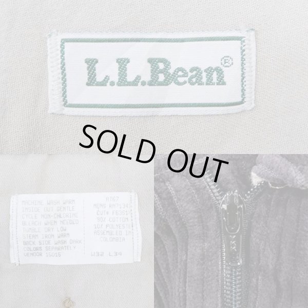 画像3: 90's L.L.Bean 2タック 太畝コーデュロイパンツ (3)