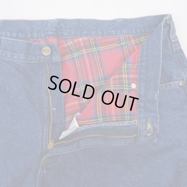 画像4: 90's L.L.Bean フランネルライナー デニムパンツ "DEADSTOCK / MADE IN USA" (4)