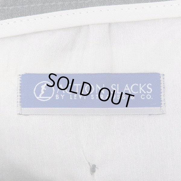 画像3: 00's Levi's アクションスラックス "W34 L30 / CHARCOAL" (3)