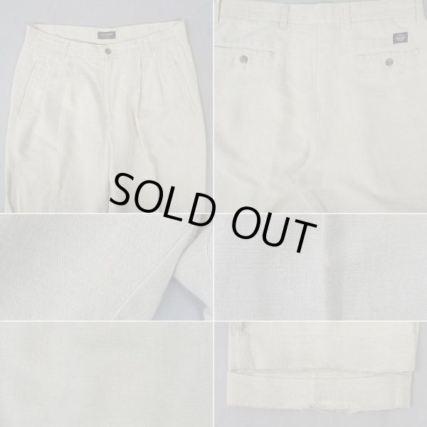 画像5: 90's DOCKERS 2タック リネントラウザー (5)