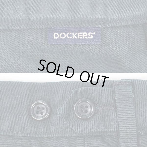 画像3: Early 00's DOCKERS 2タック チノトラウザー "NAVY / W33 L30" (3)