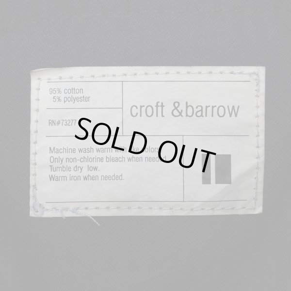 画像4: 00's croft&barrow 2タック 太畝コーデュロイトラウザー "BLACK / W32 L32" (4)