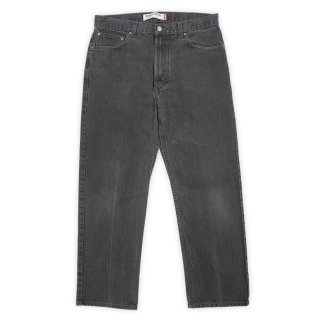 00's Levi's 505 ケミカルウォッシュ ブラックデニムパンツ 