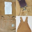 画像4: 80-90's Carhartt ダブルニー ダックオーバーオール "MADE IN USA / W36 L30" (4)