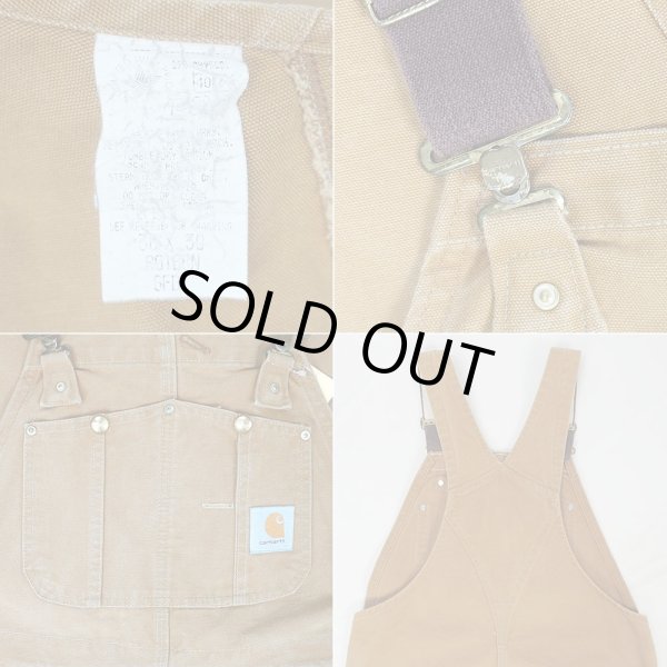 画像4: 80-90's Carhartt ダブルニー ダックオーバーオール "MADE IN USA / W36 L30" (4)