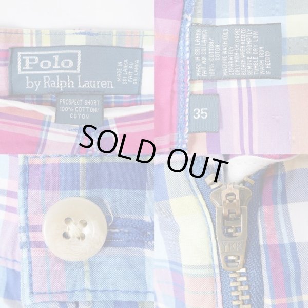 画像3: 00's Polo Ralph Lauren マドラスチェック柄 ショーツ (3)
