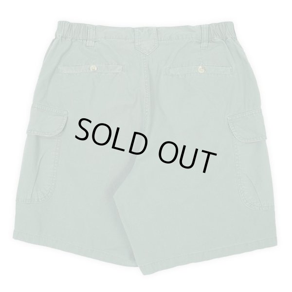 画像2: Early 00's Columbia 1タック コットンカーゴショーツ "GREEN" (2)