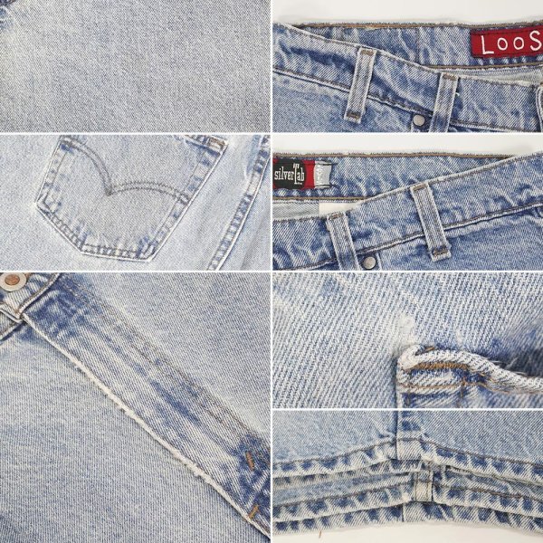 画像4: 90's Levi's SilverTab デニムショーツ "LOOSE / MADE IN USA" (4)
