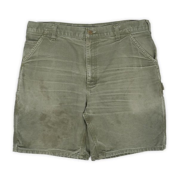 画像1: 00's Carhartt ダックペインターショーツ "B25 MOS / W36" (1)
