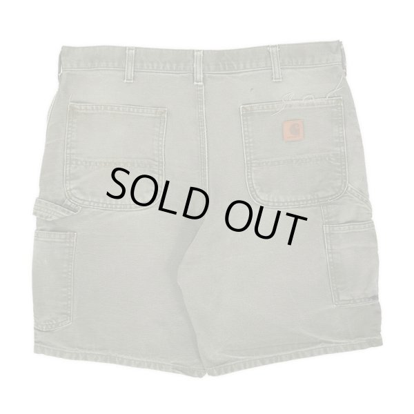 画像2: 00's Carhartt ダックペインターショーツ "B25 MOS / W36" (2)