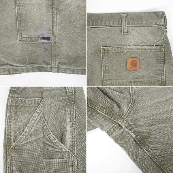 画像4: 00's Carhartt ダックペインターショーツ "B25 MOS / W36" (4)