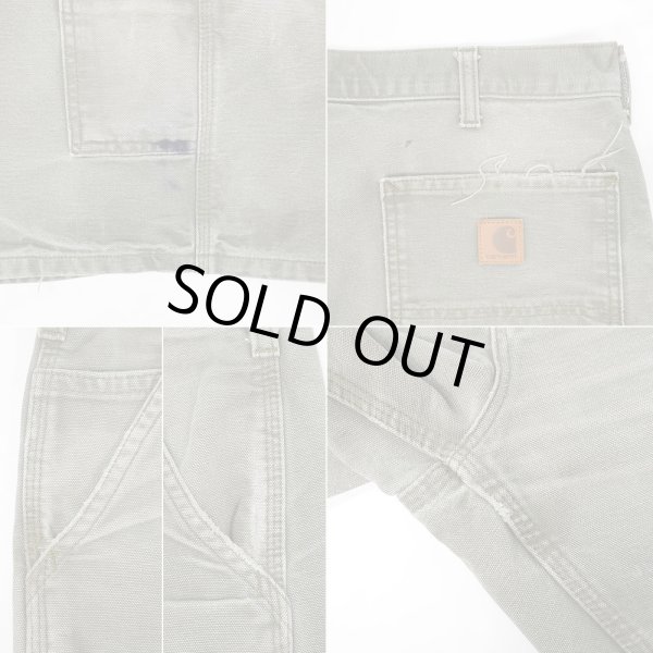 画像4: 00's Carhartt ダックペインターショーツ "B25 MOS / W36" (4)