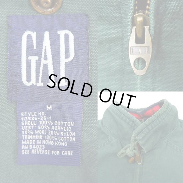 画像3: 90's OLD GAP スタンドカラー フィールドコート (3)