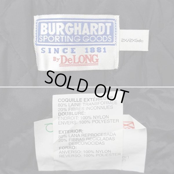 画像3: 90's DeLONG レザー切り替え ウールスタジャン "BLACK" (3)