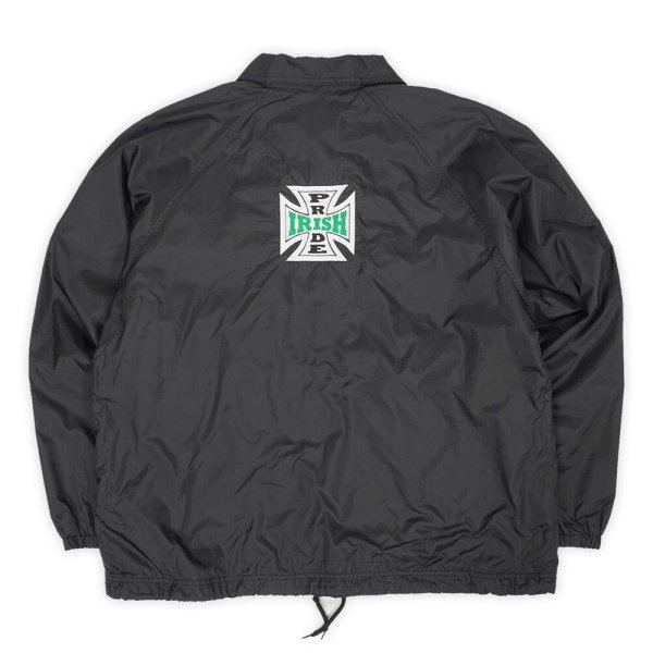画像1: 00's Port Authority ナイロンコーチジャケット "BLACK" (1)