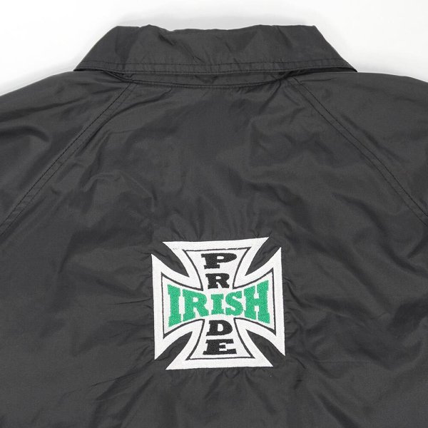 画像4: 00's Port Authority ナイロンコーチジャケット "BLACK" (4)