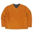 画像1: 90's BASIC EDITIONS Vネック フリースカットソー (1)