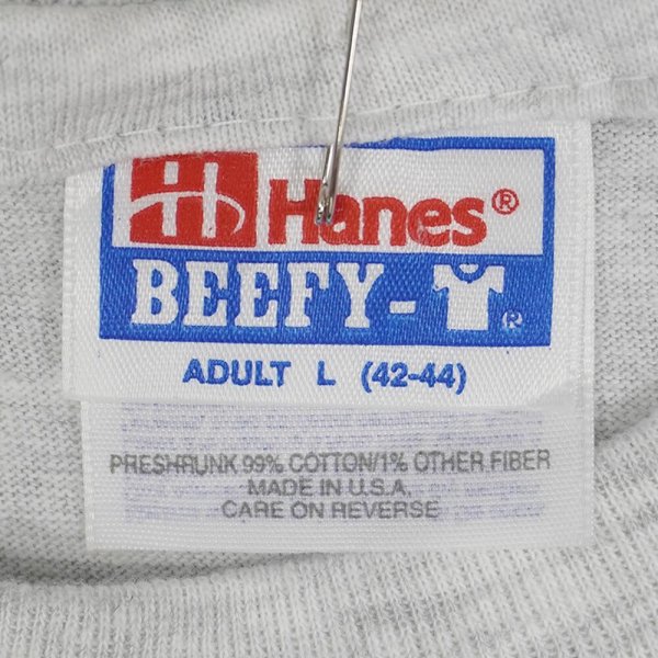 画像2: 90's Hanes BEEFY ブランクTシャツ "MADE IN USA / DEADSTOCK" (2)