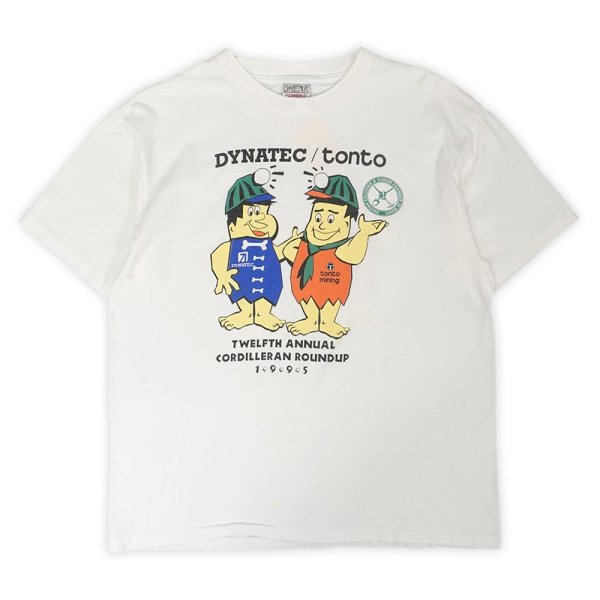 画像1: 90's The Flintstones 両面プリントTシャツ "MADE IN USA / ONEITA Body" (1)