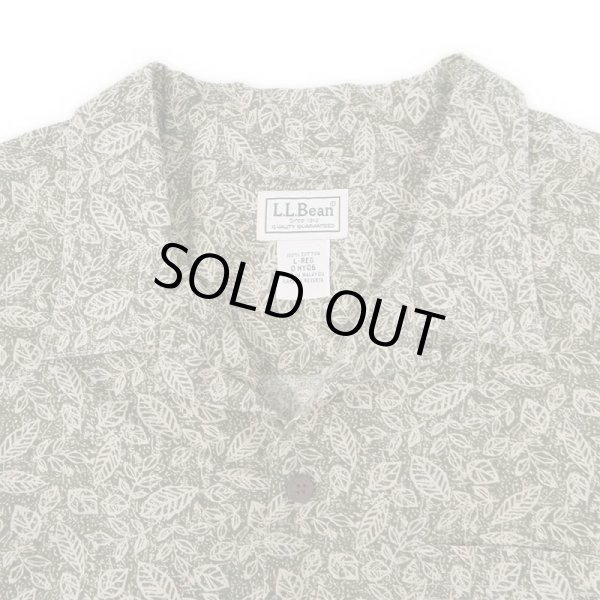 画像3: 00's L.L.Bean 総柄 オープンカラーシャツ (3)