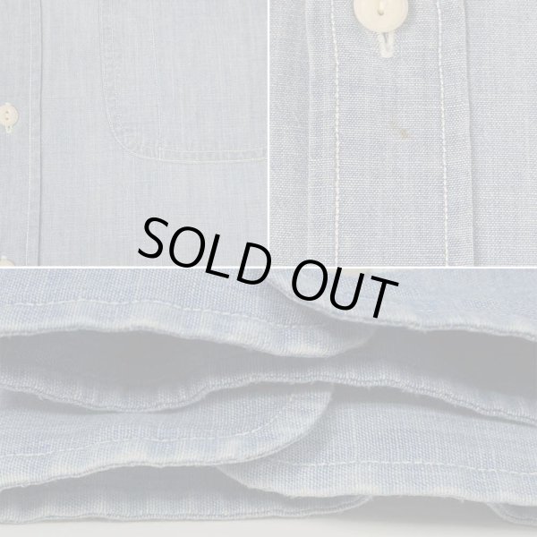 画像4: 00's Polo Ralph Lauren チンストラップ シャンブレーシャツ "EMMONS" (4)