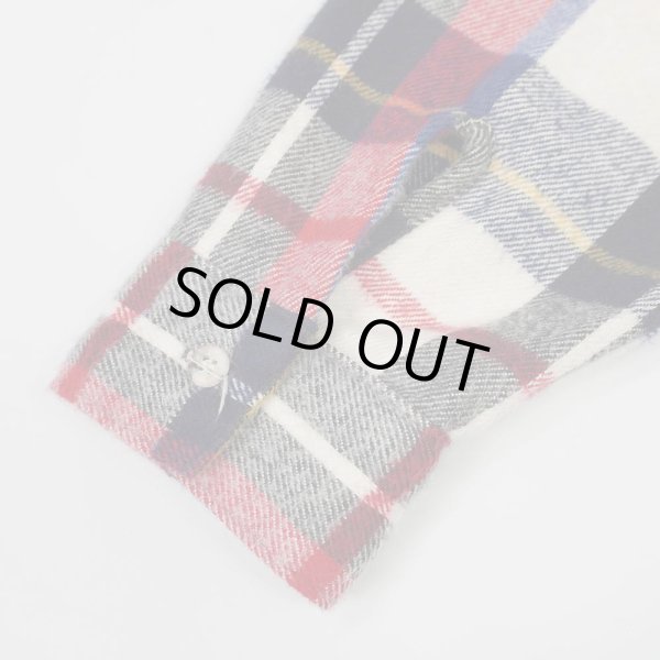 画像4: 80's FIVE BROTHER ヘビーネルシャツ "Tricolor Plaid / MADE IN USA" (4)