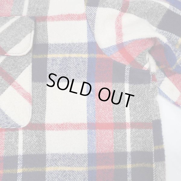 画像5: 80's FIVE BROTHER ヘビーネルシャツ "Tricolor Plaid / MADE IN USA" (5)
