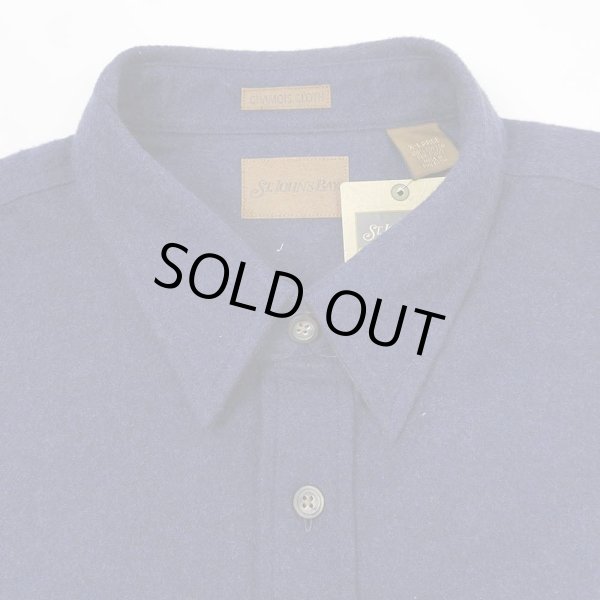 画像3: 90's ST JOHN'S BAY シャモアクロス ワークシャツ “Navy / DEADSTOCK” (3)