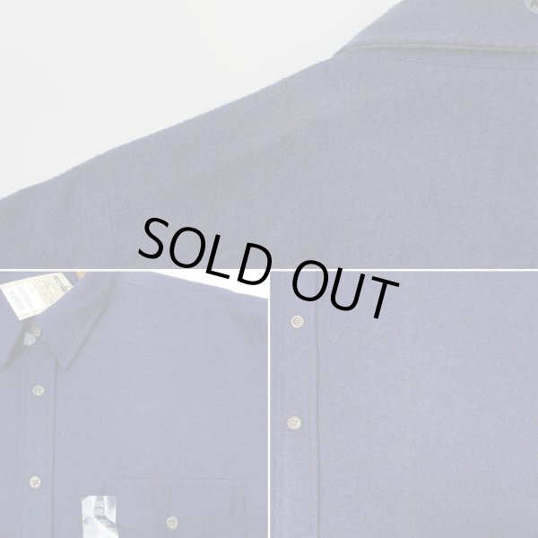 画像5: 90's ST JOHN'S BAY シャモアクロス ワークシャツ “Navy / DEADSTOCK” (5)