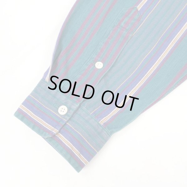 画像4: Early 90's Polo Ralph Lauren マルチストライプ柄 ボタンダウンシャツ (4)