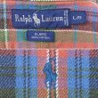 画像2: 90's Polo Ralph Lauren ヘビーネル ボタンダウンシャツ "BLAIRE / Orange Plaid" (2)