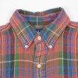 画像3: 90's Polo Ralph Lauren ヘビーネル ボタンダウンシャツ "BLAIRE / Orange Plaid" (3)