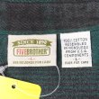 画像2: Late 90's FIVE BROTHER ヘビーネルシャツ "Fade Black×Green Plaid / USA COMPONENTS" (2)